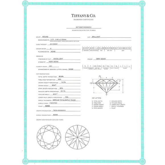 TIFFANY Silver Diamond Ring main image 5